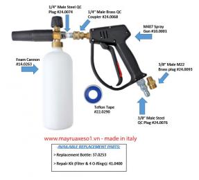 Bọt tuyết Cannon Foarm - Made in italy