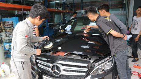 D-A Phớt đánh bóng bước 1